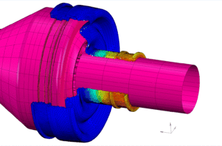 How does FEA calculate stress?